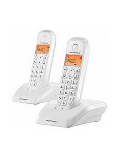 Радиотелефон DECT Motorola S1202 белый (труб. в компл.:2шт) АОН