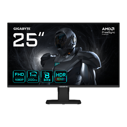 LCD монитор 24.5" Gigabyte GS25F2 черный FHD IPS 200Hz