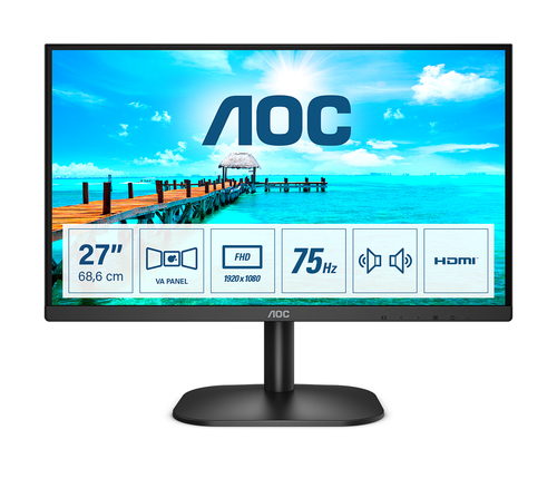 LCD монитор 27" AOC 27B2AM Black VA FHD 75Hz