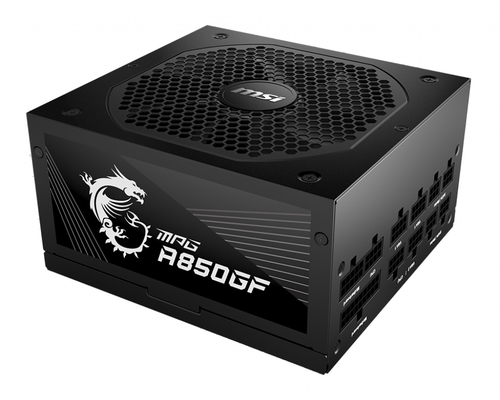 Блок питания ATX 850W MSI MPG A850GF Модульный 80+Gold (EPS12V,APFC,24pin,4+4pin x2 CPU,8 SATA,6+2pi