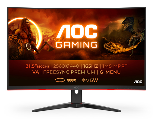LCD Монитор 31.5" AOC CQ32G2SE/BK черный