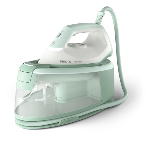Парогенератор Philips PSG3010/70 зеленый (2400Вт,подача пара-130г/мин,паровой удар-350г/мин,шнур-1.6