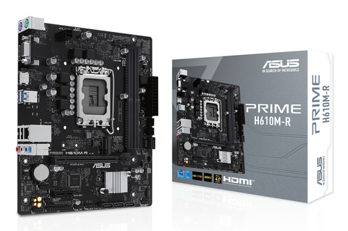 Материнская плата S1700 mATX ASUS PRIME H610M-R-SI DDR5