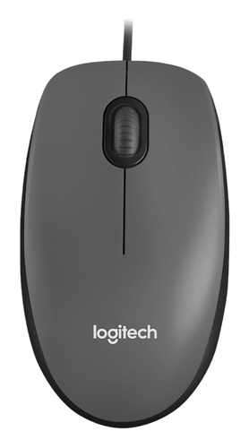 Мышь оптическая Logitech M90 Dark Grey, USB, 1000dpi, optical, 3кнопки+колесо, Retail