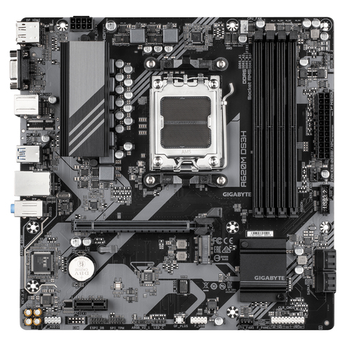 Материнская плата AMD A620 SAM5 MATX A620M DS3H 2.0 GIGABYTE (Socket AM5, DDR5, mATX, 1G, HDMI)