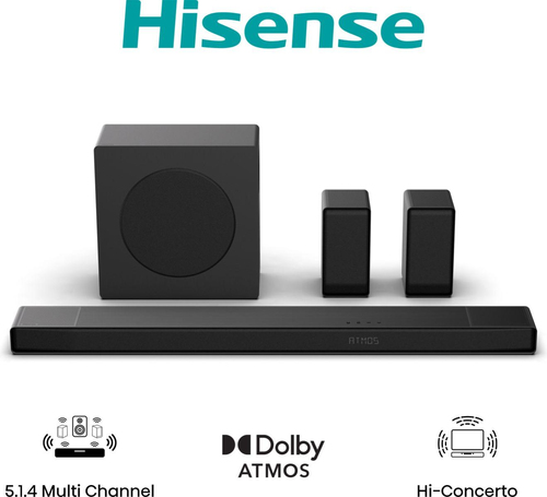Саундбар Hisense AX5140Q 5.1.4 320Вт+280Вт черный