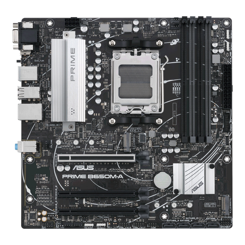 Мат.плата Socket AM5 Asus PRIME B650M-A II-CSM (4xDDR5,mATX AC`97 8ch(7.1) 2.5Gg,RAID+VGA+HDMI+DP)