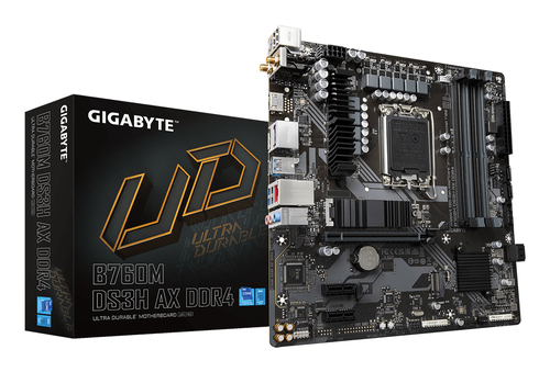 Материнская плата S1700 mATX GigaByte B760M DS3H AX DDR4