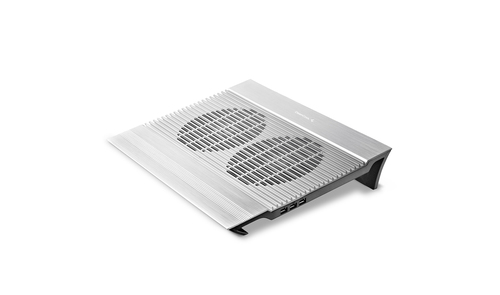 Подставка для охлаждения ноутбука 17" Deepcool N8 (380x278x55мм,25дБ,3xUSB,2x140ммFAN,1244г алюм)