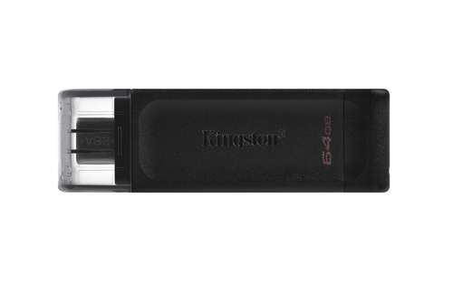 USB-флеш-накопитель 64Gb Kingston Data Traveler 70 USB3.2 BLACK Type-C