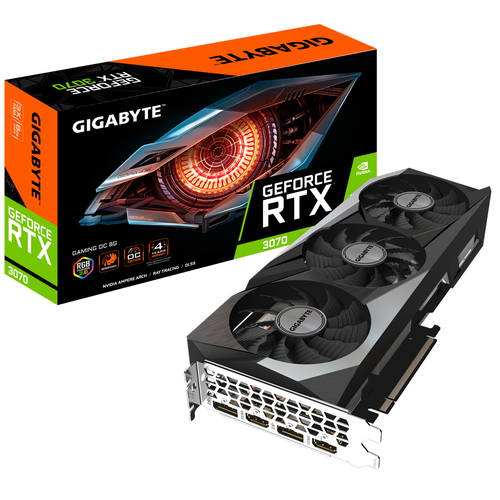 Видеоадаптер PCI-E 8192Mb RTX3070 Gigabyte GV-N3070GAMING OC-8GD 2.0