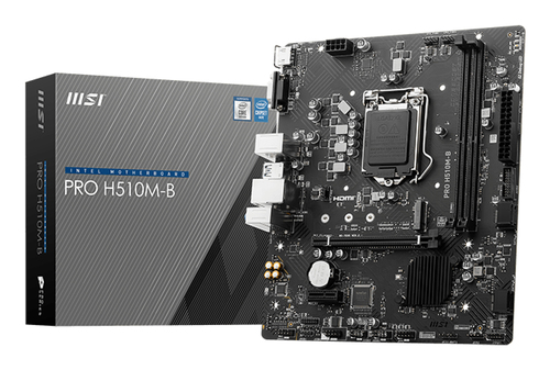 Материнская плата Soket 1200 MSI H510M-B PRO (mATX,2xDDR4-2933)