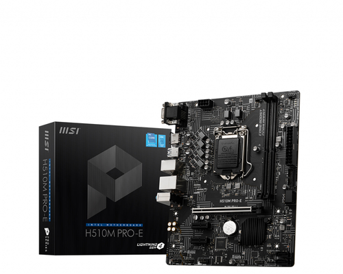 Материнская плата Soket 1200 MSI H510M PLUS II (2*DDR4/1*PCIEx16/1*PCIEx1/1*M.2/4*USB3.2Gen1/8*USB2.