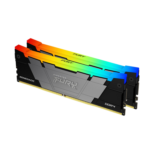 DIMM DDR4 32768Mb 2х16Gb PC25600 3200MHz Kingston FURY Renegade RGB KF432C16RB12AK2/32