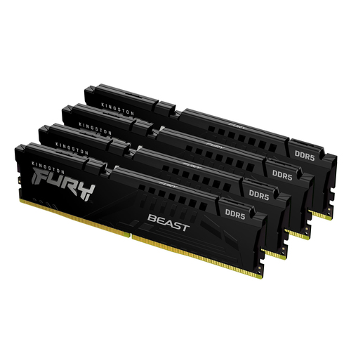 DIMM DDR5 4x16Gb PC5-41600 DDR5-5200 Kingston FURY Beast Black