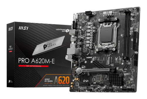 Мат.плата mATX Socket AM5 MSI PRO A620M-E (2xDDR5)