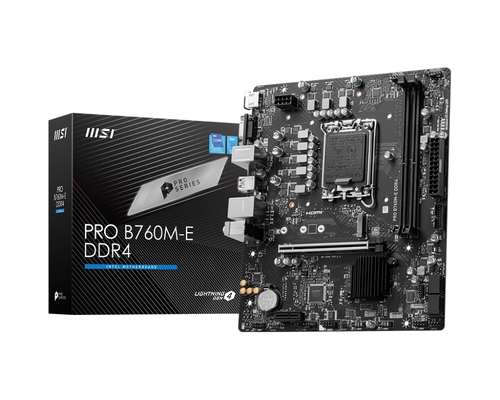 Материнская плата S1700 mATX MSI PRO B760M-E DDR4