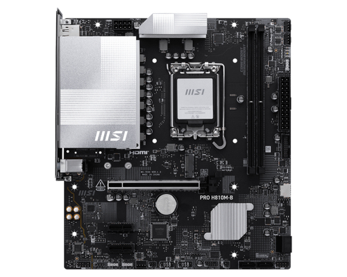 Материнская плата S1851 micro-ATX MSI PRO H810M-B (2xDDR5-4800 МГц,1xPCI-Ex16,1xM.2)