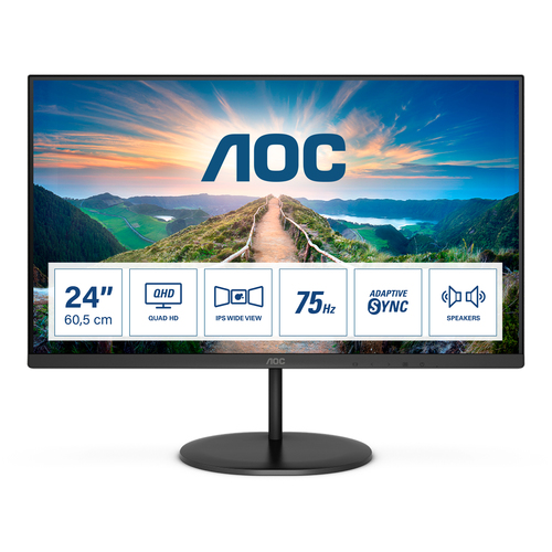 LCD монитор 23.8" AOC Q24V4EA Black 2K IPS
