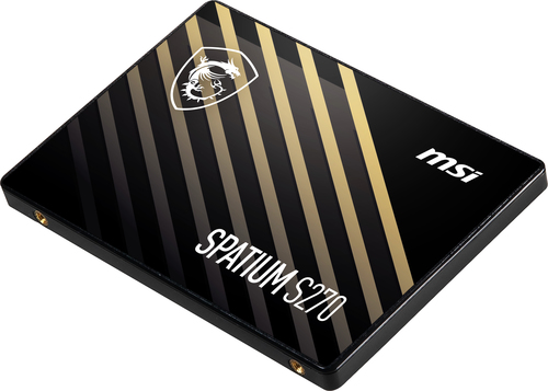 Накопитель SSD SATAIII 2.5" 480Gb MSI SPATIUM S270 (500 Мбайт/сек, запись - 450 Мбайт/сек)
