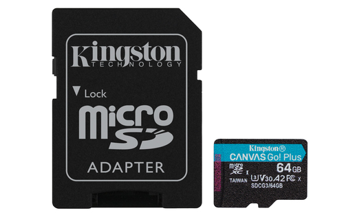 Карта памяти microSDXC 64GB Kingston SDCG3/64GBSP Canvas Go! Plus w/o adapter