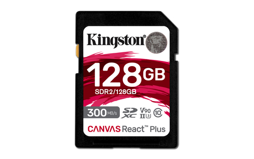 Карта памяти SDXC 128GB Class10 Kingston SDR2/128GB Canvas React Plus w/o adapter
