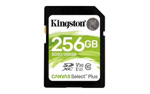 Карта памяти SDXC Kingston 256GB SDS2/256GB Canvas Select Plus w/o adapter
