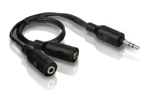 Аудиокабель разветвитель Philips mini jack 3.5 mm - mini jack 3.5 mm