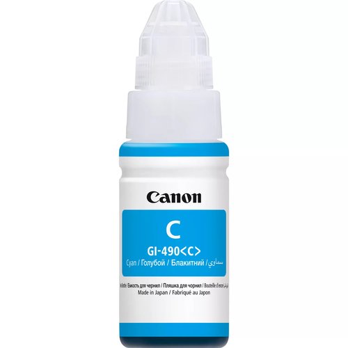 Контейнер с чернилами Canon Pixma GI-490C (0664C001) Cyan 7k