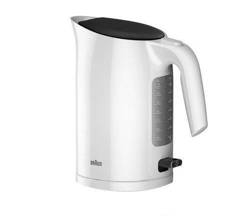 Чайник электрический Braun WK3100 1.7л. 2200Вт белый (пластик)