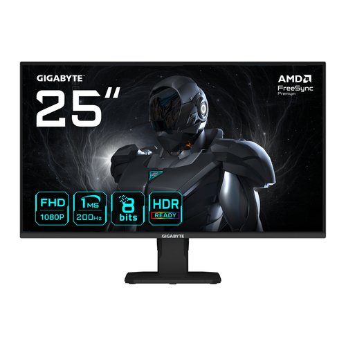 LCD монитор 24.5" Gigabyte GS25F2 черный FHD IPS 200Hz