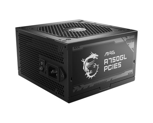 Блок питания ATX 750W MSI MAG A750GL PCIE5 80+ Gold (Full modular, 1x24pin 2x8pin 3x6+2pin 1x12vhp)