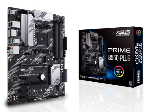 Мат.плата Socket AM4 ASUS PRIME B550-PLUS (ATX,AM4,AMD B550,4xDDR4-3200-4800 МГц)