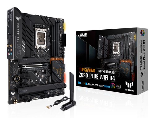 Материнская плата S1700 ATX ASUS Z690-PLUS TUF GAMING Wi-Fi (D4 (DDR4x4/5333 МГц/8+4Pin)