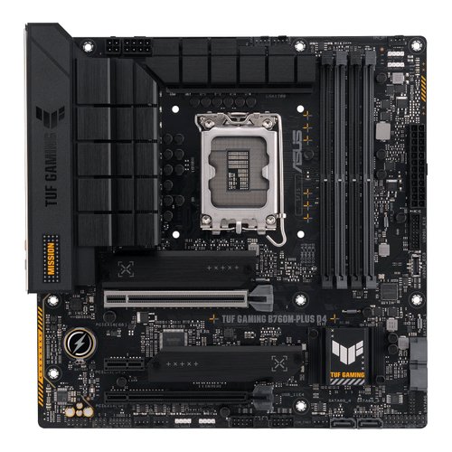 Материнская плата S1700 mATX Asus TUF GAMING B760M-Plus D4 (DDR4x4)