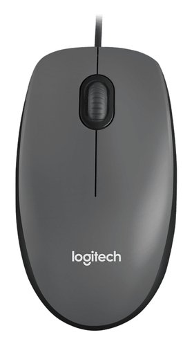 Мышь оптическая Logitech M90 Dark Grey, USB, 1000dpi, optical, 3кнопки+колесо, Retail
