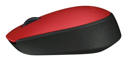 Мышь беспроводная оптическая Logitech  M171 красный/черный (1000dpi)