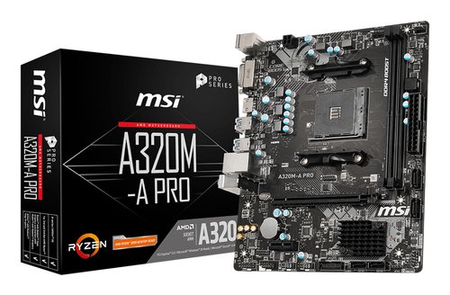 Мат.плата Socket AM4 MSI A320M-A PRO