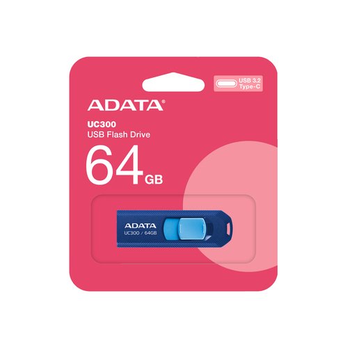 USB-флеш-накопитель 64GB A-Data Type-C UC300 ACHO-UC300-64G-RNB/BU USB3.2 синий/голубой