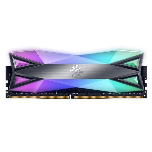 DIMM DDR4 16384Mb 2x8 PC4-25600 DDR4-3200 ADATA XPG SPECTRIX D60G RGB Grey CL16 AX4U32008G16A-DT60