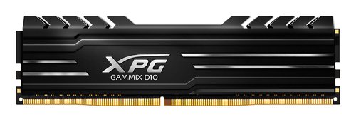 DIMM DDR4 8192Mb 8Gb 3200MHz ADATA XPG GAMMIX D10 Black Gaming Non-ECC, CL16,1.35V,Heat Shield,RTL