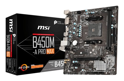 Мат.плата Socket AM4 MSI B450M-A PRO MAX Micro-ATX