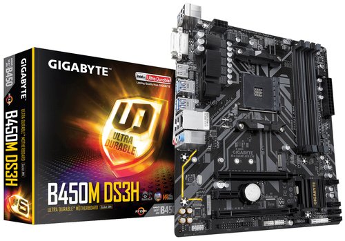 Мат.плата Socket AM4 MATX B450M DS3H GIGABYTE