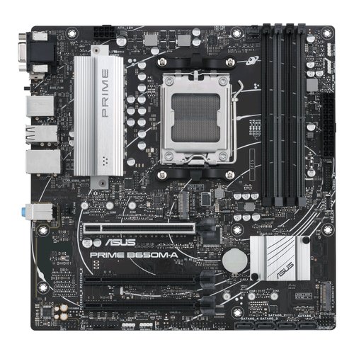 Мат.плата Socket AM5 Asus PRIME B650M-A II-CSM (4xDDR5,mATX AC`97 8ch(7.1) 2.5Gg,RAID+VGA+HDMI+DP)