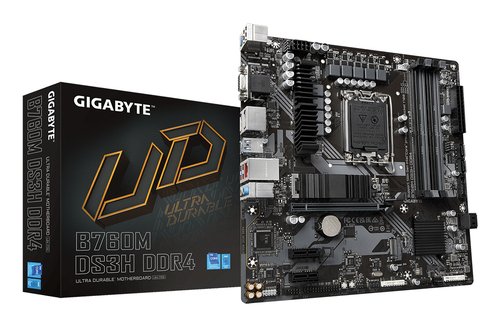 Материнская плата S1700 mATX GigaByte B760M DS3H DDR4
