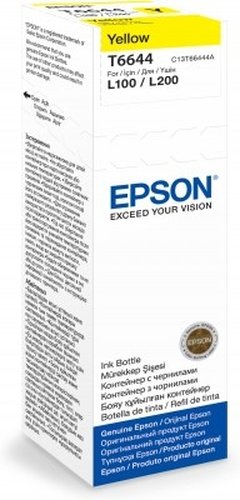 Чернила (С13Т66444А) EPSON для L100/200/210/300/355/555 (yellow) 70мл (ориг)