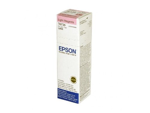 Контейнер с чернилами (с клапаном) EPSON L800 T6736/С13Т67364А Light Magenta 100мл