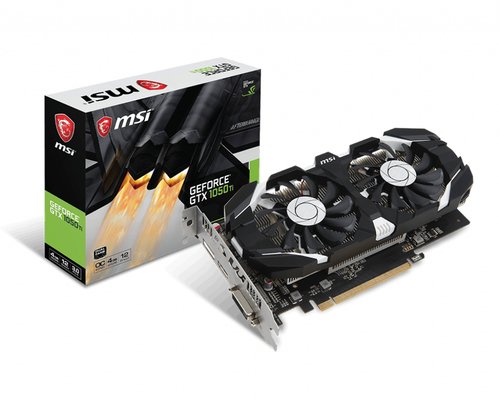 Видеоадаптер PCI-E 4096Mb GeForce GTX1050Ti OCV1 4Gb MSI