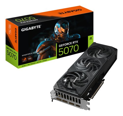 Видеокарта Gigabyte GeForce RTX 5070 Windforce OC 12GB