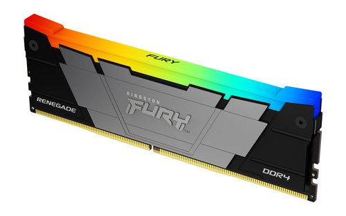 DIMM DDR4 Kingston Fury Renegade 8GB (3600MHz, CL16, RGB, серебристый/черный)